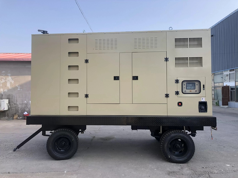 Large, quiet, eight-wheel mobile unit